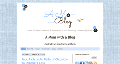 Desktop Screenshot of amomwithablog.com