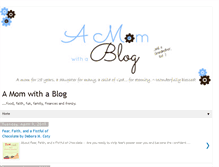 Tablet Screenshot of amomwithablog.com